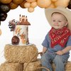 28PCS Cowboy Cake Decorations Cowboy Hat and Boot Cake Toppers Western Cowboy Birthday Baby Shower for Western Theme Party Favors Supplies