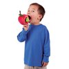 Folkmanis Worm in Apple Finger Puppet, Red, Green, 8"