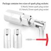 Aokdom Spark Plug Wrench with 13/16 & 5/8 Spark Plug Socket Set - Universal Joint Spark Plug Removal Tool with Anti Slip T-Handle - Car Essentials Spark Plug Tool Fits Most Cars Trucks Motorcycles