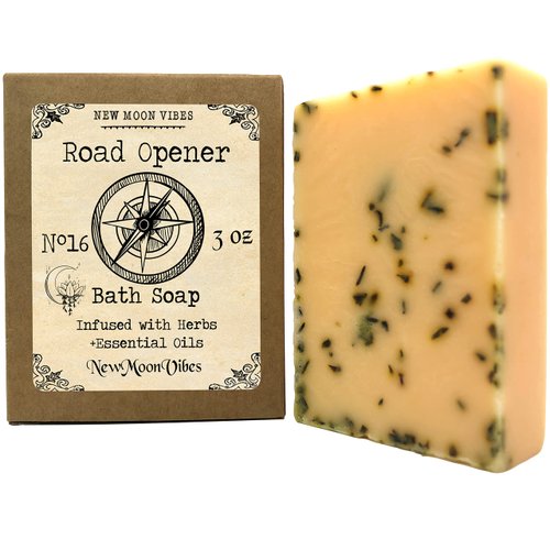 THE TUTU FAIRY Road Opener Essential Oils Herbal Ritual Bath Soap Bar Infused with Real Herbs Botanicals Scented Eliminate Blockages Remove People Obstacles Clear Path Invoke Draw Happiness Success