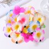 10Pcs Colorful Hawaii Plumeria Flower Clips Hawaiian Flower Hair Barrettes Beach Party Hair Clips Artificial Tropical Flower Hairpins for Wedding, Hair Accessories (7cm)