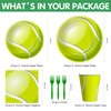 Xenorik Tennis Birthday Plates And Napkins Party Supplies - Tennis Party Decorations Tableware, Paper Plate, Cup, Napkin, Disposable Fork, Sports Tennis Ball Birthday Table Decorations | Serve 24