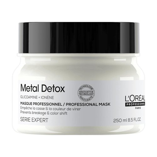 L'Oreal Professionnel Metal Detox Hair Mask | Deep Conditioner & Treatment | Prolongs Hair Color Prevents Damage & Adds Softness | For Dry, Damaged & Color Treated Hair | Paraben & Sulfate-Free