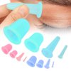 4pcs Silicone Gel Facial Cupping Set,Vacuum Massage Cup Kit,Vaccum Facial Massager Cupping Cup Face Lifting Firming Care for Body Face Neck Back Eye(Green)