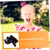COHEALI 100pcs Headband Foot Cover Black Tiara Black Scrunchies for Hair Korean Accessories Rubber Round Tube Cap Headband Replacement Caps Headband End Caps Headband Ending Covers Tip Pad