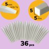 36 pcs Nail File Pumice Stone Sticks Cuticle Pusher Eraser Polish Dry Residue Skin Hangnail Nail Bed Cleaner Buffing Stone for Home & Salon Manicure Pedicure Tool