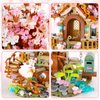 Vziimo Cherry Blossom Bonsai Tree Building Sets, Japanese Tree House Model Sets for Adults, 1149 PCS Mini Bricks Creative Gifts for Teens Girls 12+