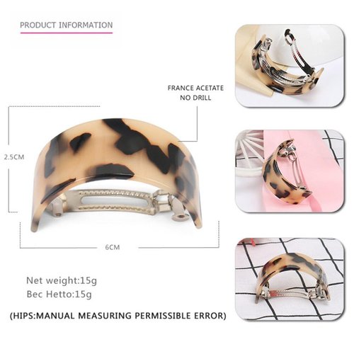 minkissy 4PCS Semicircle Ponytail Clip French Hair Barrettes Clip No Slip Jaw Clip Semi Circle Clip Ladies Hair Claw Tie Clamp Hair Barrettesfor Thick Hair