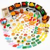City Food Pieces Pack, Friends House Building Blocks Accessories, People Farm Kitchen Restaurant Comida Bricks Parts Sets, Pretend Play Food Toys for Kids Boys and Girls