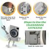 Upgraded 134550800 Affinity Washer Door Hinge with Bushings & 131763310 Door Striker Kit - Fit for Frigidaire Electrolux Kenmore Crosley Washing Machine - Replaces 1191162 AP3886714 PS1152380