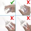 Innovo Hospital Grade Silicone Twister Bulb Baby Ear Syringe and Nasal Aspirator, Sucks Snot and Mucus, Nasal Bulb Ear Syringe, Cleanable and Reusable Clear White