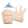 Skating Spirit Figure Skating Competition Thermal Gloves (1 pair) Sparkle Rhinestone Decoration, for Performance Test Show Dance (Beige, Medium)
