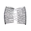 FXQHAN 4 Pieces Beads Hair Combs Magic Elastic Hair Clips Stretchy Hair Comb Double Clips for Women Hair Accessory