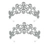 Skull Crown Halloween Skull Hair Band Rhinestone Crown Alloy Crown Halloween Hair Decor Decorative Tiara Rhinestones Crown Tiara for Girl Banquets Tiara Halloween Photo Prop 2Pcs