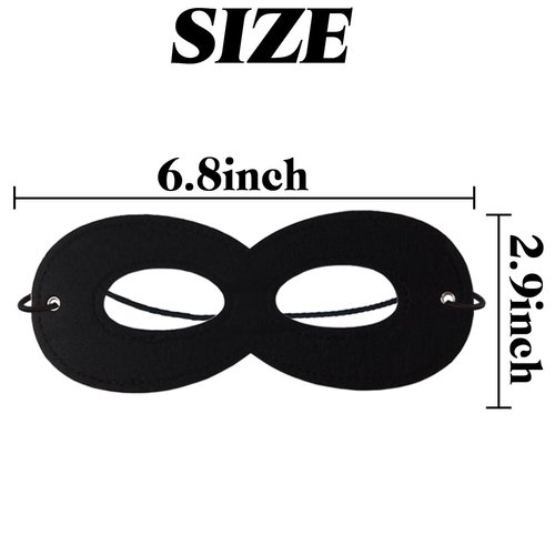 TIHOOD 50PCS Superhero Masks Felt Masks Eye Masks Half Masks Party Masks Kids Mask with Elastic Ribbon for Party, Masquerade, Halloween, Multicolor