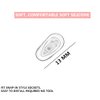 5 Pairs/Set Premium Quality Soft Silicone Universal Fit Eyeglass Nose Pads Teardrop Snap-in 13mm