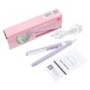 2-in-1 Mini Hair Straightener, Portable Travel Straightener Ceramic Flat Curling Iron Hair Curlers for Women Short Hair Bangs Beard(Us Plug-Purple)