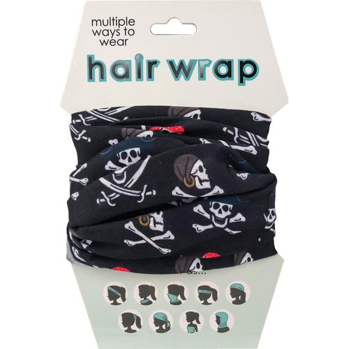 Spoontiques Hair and Face Wraps - Multifunctional Bandanna - Headband - Scarf - Neck Gaiter- Balaclava - Pirate