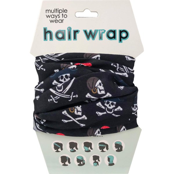 Spoontiques Hair and Face Wraps - Multifunctional Bandanna - Headband - Scarf - Neck Gaiter- Balaclava - Pirate