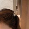 10 Pcs Clear Acrylic Flower Shaped Rhinestone Hair Claw Clips Small Jaw Clamp Hair Accessories for Girls Women
