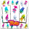 Trolls Tattoos Party Favors Bundle ~ 72 Perforated Individual 2" x 2" Trolls Temporary Tattoos for Kids Boys Girls (Trolls Party Supplies)