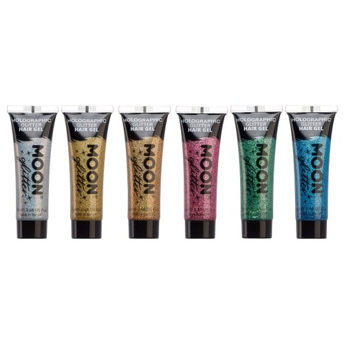 Holographic Glitter Hair Gel by Moon Glitter - 0.67fl oz - Set of 6