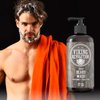 Beard Wash Shampoo w/Argan & Jojoba Oils - Softens & Strengthens - Natural Peppermint and Eucalyptus Scent - Beard Shampoo w/Beard Oil (17 oz Shampoo)