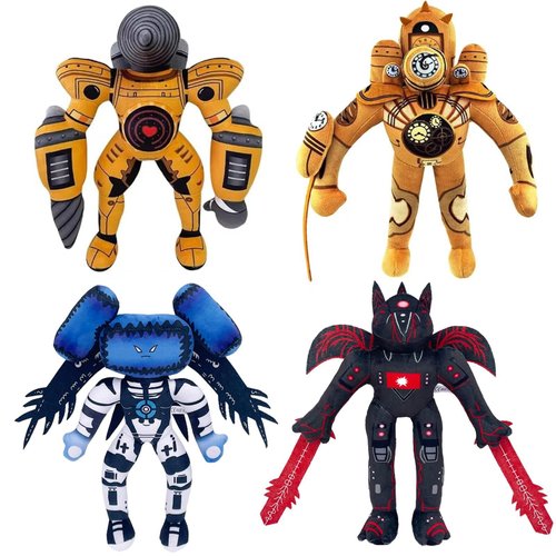 Qabfwe Toilet Plush Toys,Blue TV Man Plush,Inferno Speakerman Bosses Plushies,for Fans and Friends Beautifully Stuffed Animals Doll Gifts (4pcs-c)