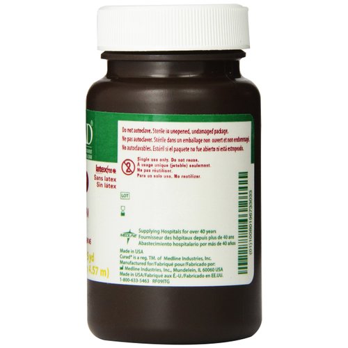 CURAD Sterile Iodoform Gauze Packing Strips, 1/4" x 5 yds., Wound Care Essentials, Pack of 12