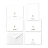 Paper Frenzy Elegant Ferns Thank You Note Cards and Envelopes - 25 pack