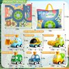 VGY Press and Go Car Toys for Toddlers 1-3, 6 Pack Baby Toy Car Set with Play Mat for Boy, Push Go Friction Vehicle Toys for Infants, One First Birthday Gifts for 1 2 3 Year Old Boys Girls