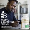 Bronson Acetyl L-Carnitine 500 MG High Potency Amino Acid Non-GMO, 120 Capsules