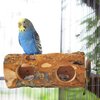 MUYG Bird Wooden Block Chewing Toy Parrot Beak Grinding Toys Wood Birds Cage Foraging Training Toy with Bird Perch for Parakeet Cockatiel Lovebird Budgie