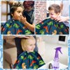 FEBSNOW 3 Pack Kids Hair Cutting Cape Professional Hairdressing Salon Cape for Children Salon Barber Styling Coloring Hair Hair Cutting Cape Accessories（3 Style）