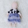 AISITE Mini Silicone Baby Girl 6 Inch Mini Reborn Baby Dolls, Full Silicone Baby Doll with Doll Clothing Accessories