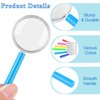 Aodaer 24 Pack Plastic Magnifying Glasses 6 Color Hand Held Magnifying Glasses Colorful Reading Magnifiers for Party Favors School Students