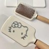 Cute Hair Brush for Thick Curly Thin Long Short Wet or Dry Hair, Wooden Handle Friendly Massage Scalp Brush for Women and Girls