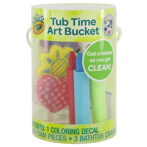 Crayola Taste Beauty My First Tub Time Art Pack, Bath-Time Toys with Red, Green, and Blue Crayons