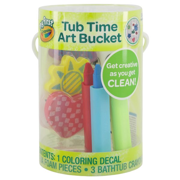 Crayola Taste Beauty My First Tub Time Art Pack, Bath-Time Toys with Red, Green, and Blue Crayons