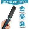 Men's Folding Comb with Cover for Travel and Grooming - Ideal for Beard Detangling and Styling