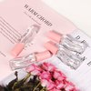 COSIDEA 9pcs Empty 2.5ml/0.08oz Pink lip gloss tubes with wand unique Wave shape lipgloss tube container small capacity for lip Tint DIY (9)