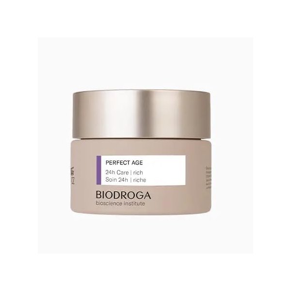 Biodroga Perfect Age 24h Care - Rich (1.7 oz)- Face Cream: Firming, Smoothing, Anti Wrinkle, Lifting - NO Fragance, Colouring, Silicons, Mineral Oil, Parabens, Gluten, Lactose