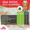 Sea Moss Gummies with Apple Cider Vinegar, Bladderwrack, and Burdock Root Organic- Sea Moss Gummies for Adults and Kids- Vegan, Organic, Irish Seamoss for Detox Cleanse, Seamoss and ACV – 70 Ct