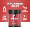 Inno Shred Fat Burner for Men and Women with 100mg Capsimax, Grains of Paradise, Organic Caffeine, Green Tea Extract, Appetite Suppressant, Weight Loss (60 Veggie Capsules) | (with Stimulant)