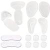 [ Value 14PCS ] Heel Grips Liners and Arch Support,Clear Back Heel Insoles Cushions for High Heels by Blomed,Gel Shoe Inserts for Men & Women Ball of Foot Pads for Foot Pain Relief (Transparent)