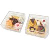 PRETTYLIFE 12Pieces Miniature Dollhouse Food Kit Cute 1:12 Mini Cakes Donuts Toast Dessert Kitchen Scene Accessories Micro Landscape Decoration with Acrylic Storage Box