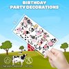 101 PCS Cow Print Farm Animals Temporary Tattoos Themed Birthday Party Decorations Favors Supplies Decor Funny Holy Cow Im One Tattoo Stickers Gifts For Boys Girls Class Prizes Carnival Cartoon