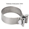 Exhaust Clamp Narrow Band 304 Stainless Steel (3 inch exhaust clamp 2pcs)