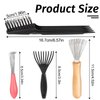Mozeat Lens 5 Pieces Hair Brush Cleaner Tool Kit Including Dual-Headed Brush, Cleaning Claws, and Brushes for Home and Salon Use