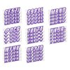 Stiffie Techtron White/Purple 3" Alpha-Numeric Registration Identification Numbers Stickers Decals for Boats & Personal Watercraft